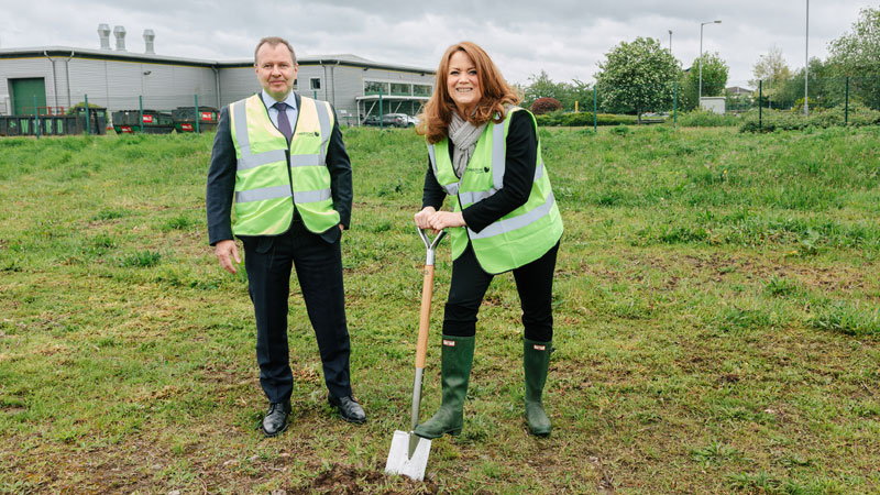 MP Kate Griffiths with Chris Caldwell