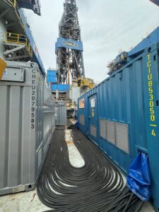 Working in the sweltering Caribbean heat, Crestchic’s lead engineer, Steve Cashmore, worked alongside eight local cable installers to deploy 36 sets of low-voltage cables.
